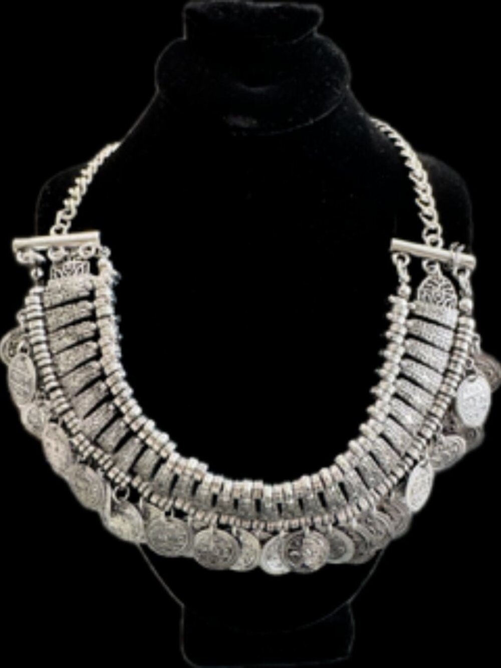NWT Cleopatra Silver Collar Necklace